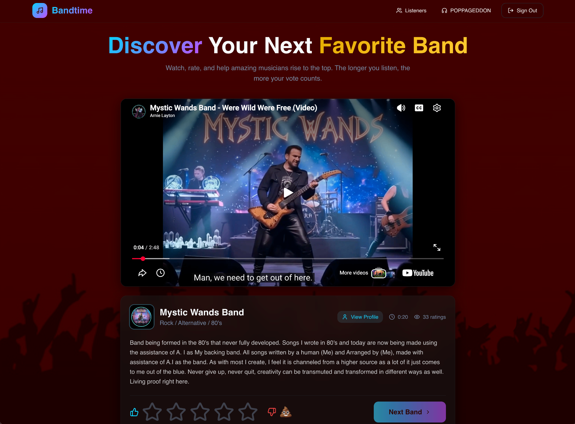 BandTime preview